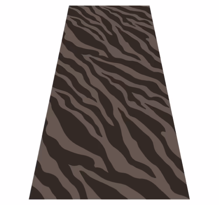 Vinyl teppich tiermuster dunkles zebra muster - TenStickers