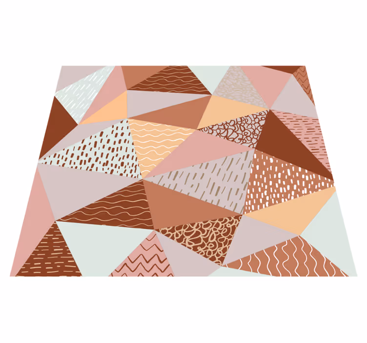 Vinyl teppich geometrisch dreiecks-komposition - TenStickers