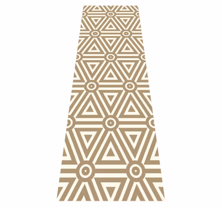 Vinyl teppich geometrisch im retro vintage design - TenStickers