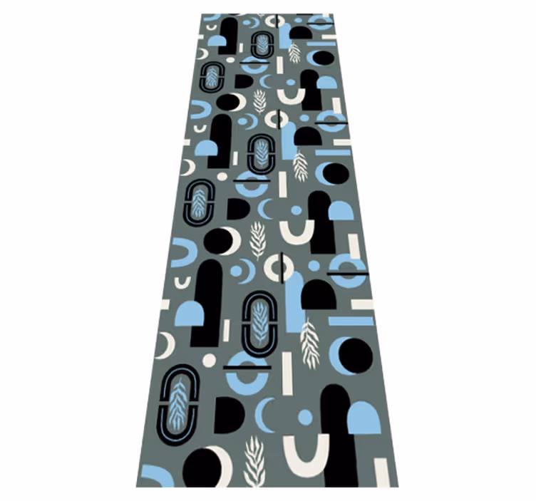 Vinyl teppich geometrisch abstrakter hintergrund - TenStickers
