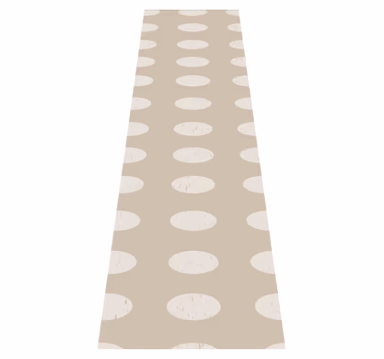 Vinyl teppich geometrisch mit weißem kreisdesign - TenStickers
