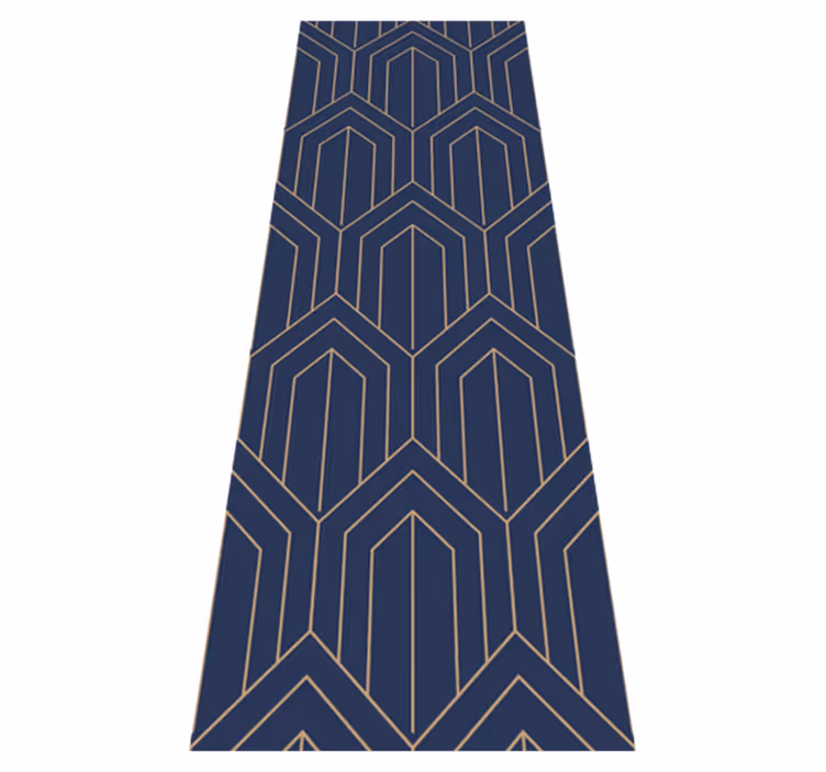 Vinyl teppich geometrisch kayla metallic - TenStickers