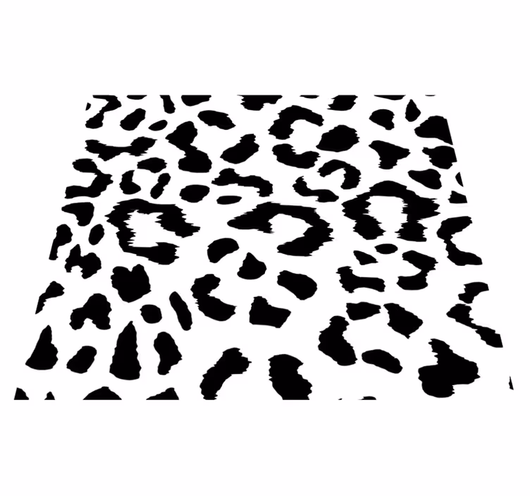 Vinyl teppich schlafzimmer mit einfachem leopardenmuster - TenStickers