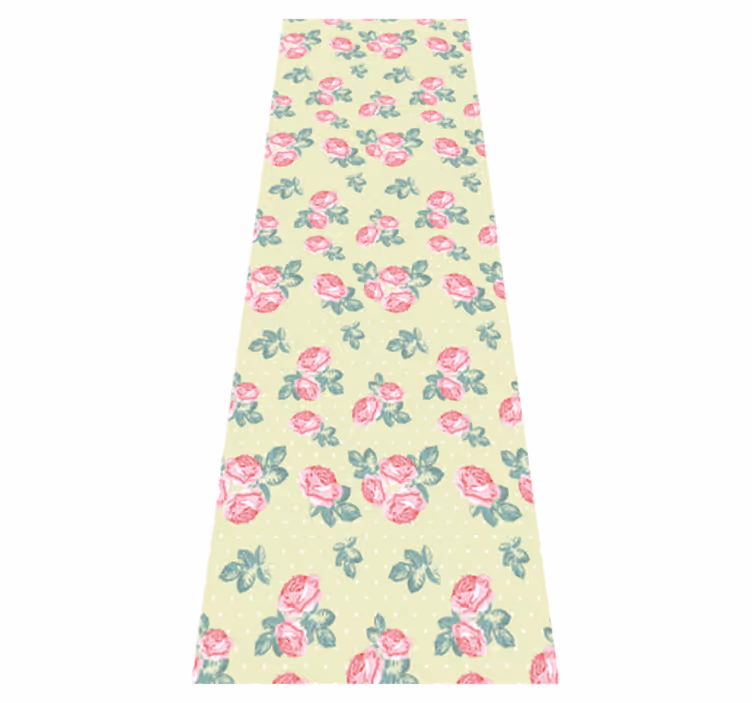 Vinyl teppich schlafzimmer im shabby chic mit punkten - TenStickers