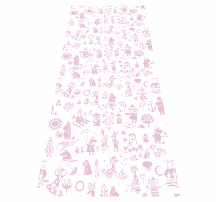 Vinyl teppich schlafzimmer in pink moomi - TenStickers