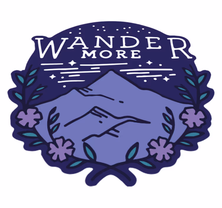 Vinyl teppich natur für wanderungen in den bergen - TenStickers