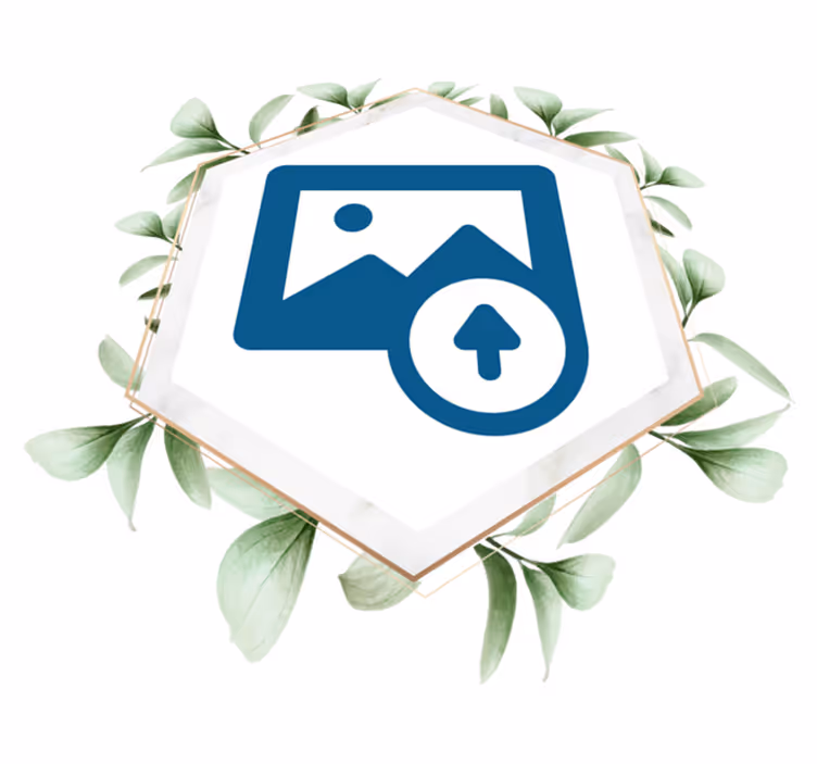 Vinyl teppich natur frau mit blättern - TenStickers