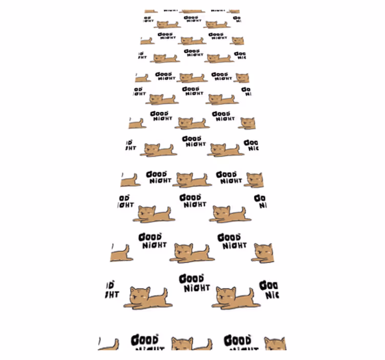 Vinyl teppich schlafzimmer süßer hund schläft - TenStickers