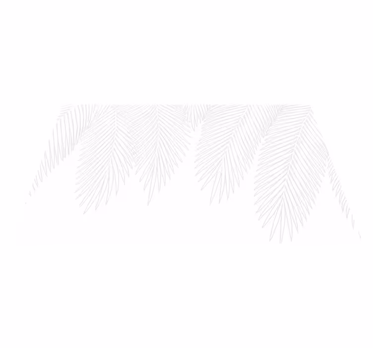 Vinyl teppich schlafzimmer neutraler palm - TenStickers