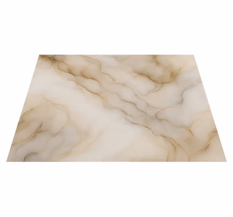 Vinyl teppich schlafzimmer marmor mit gold - TenStickers