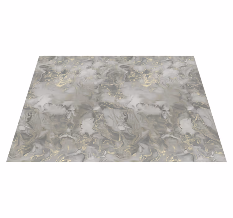 Vinyl teppich schlafzimmer grau flüssigmarmor mit metallic - TenStickers