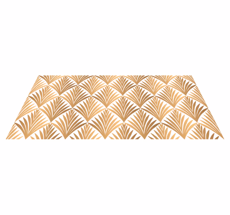 Vinyl teppich geometrisch geometrisches blatt - TenStickers