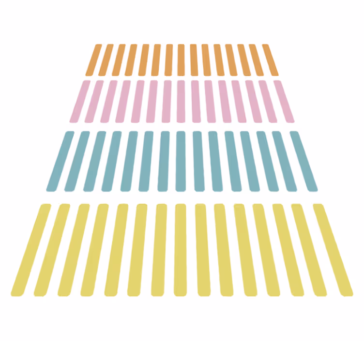 Vinyl teppich geometrisch mit bunten konfetti aufklebern - TenStickers