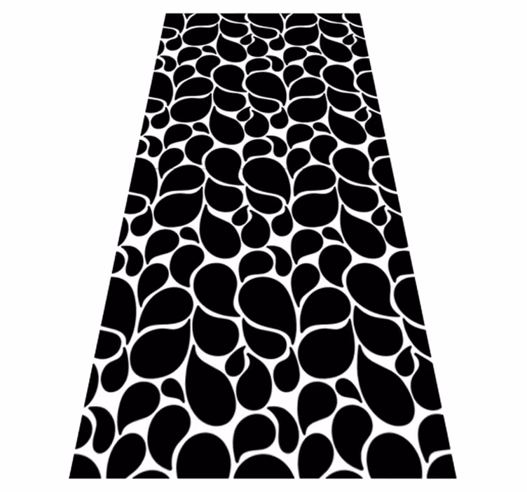 Vinyl teppich geometrisch wassertropfen design - TenStickers