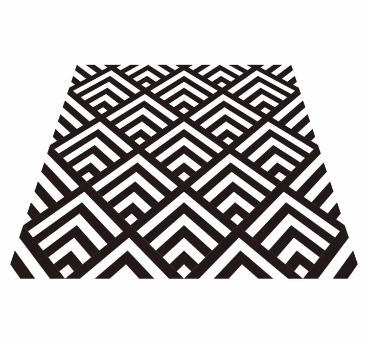 Vinyl teppich geometrisch diamanten - TenStickers