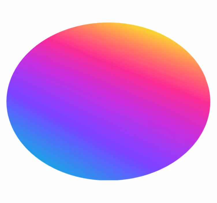 Vinyl teppich geometrisch bunte farbverlauf fluid - TenStickers