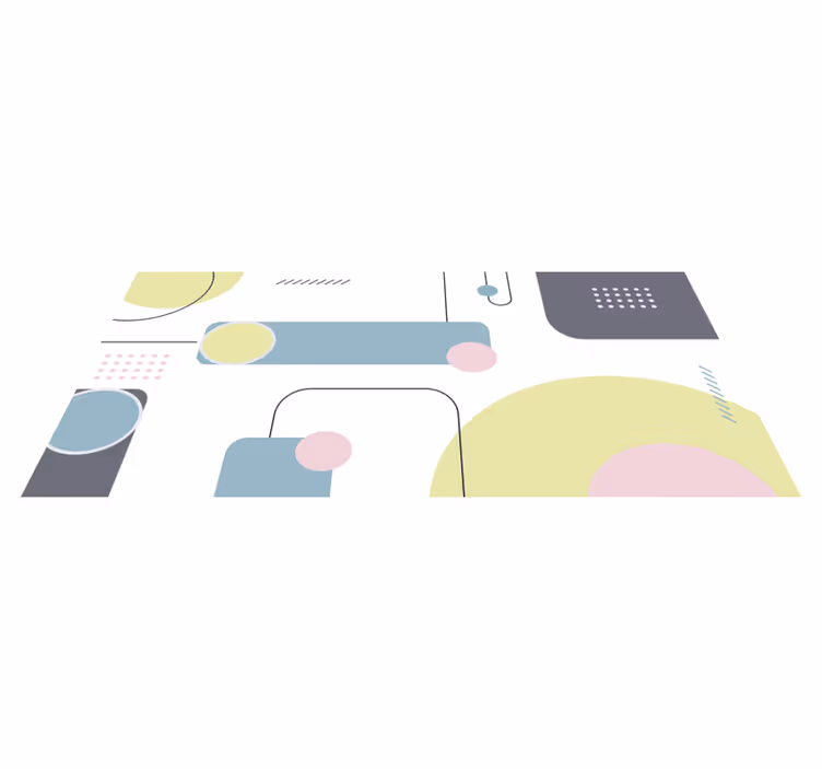 Vinyl teppich geometrisch pastell geometrischer hintergrund - TenStickers