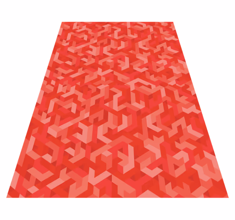 Vinyl teppich geometrisch mit filigraner musterung - TenStickers