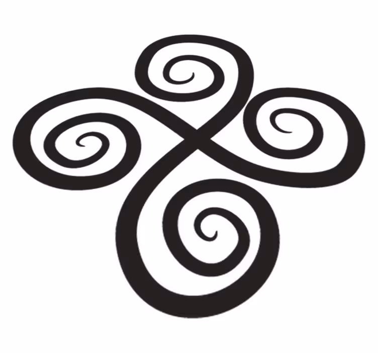Vinyl teppich geometrisch elegantes dreh-element - TenStickers