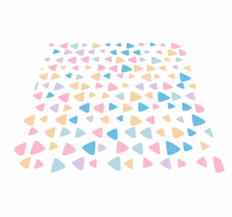 Vinyl teppich kinderzimmer mit pastellfarbenem muster - TenStickers