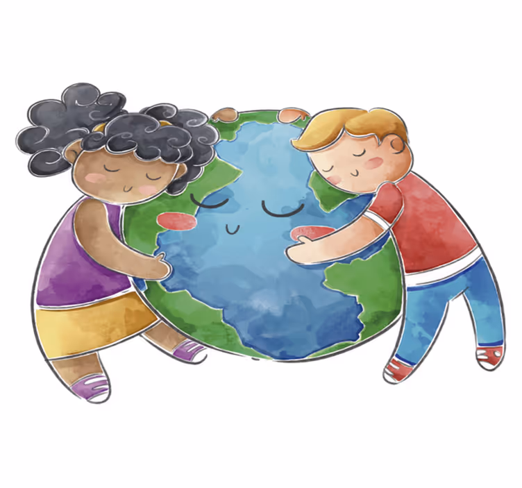 Vinyl teppich kinderzimmer globus für kinder - TenStickers