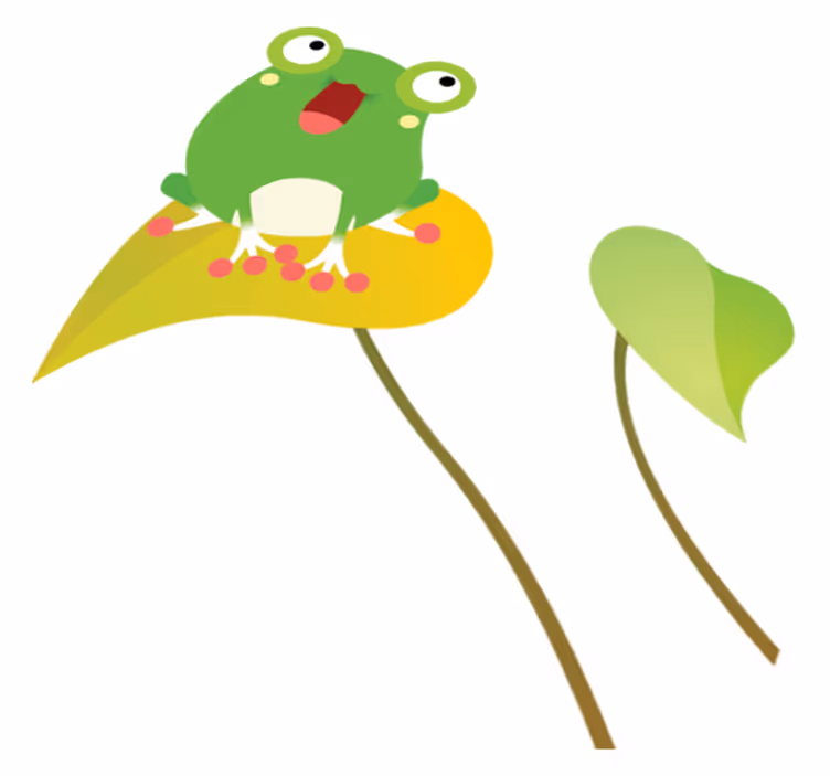 Vinyl teppich kinderzimmer singende frosch - TenStickers