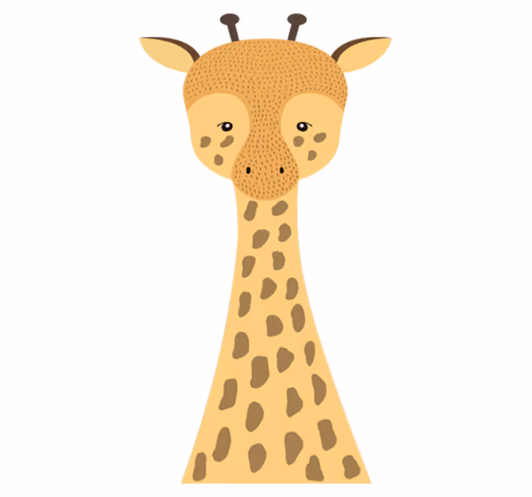 Vinyl teppich kinderzimmer giraffenbaby design - TenStickers