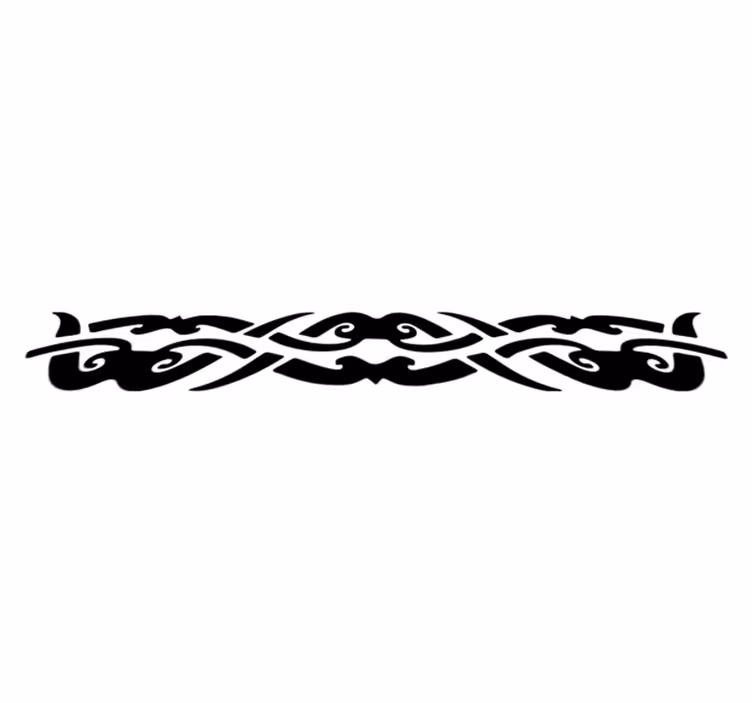 Vinyl teppich schlafzimmer einfarbig tribal design - TenStickers