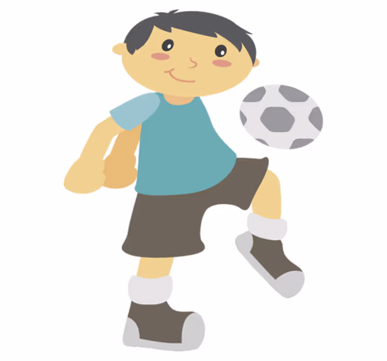 Vinyl teppich kinderzimmer fußballspielen - TenStickers