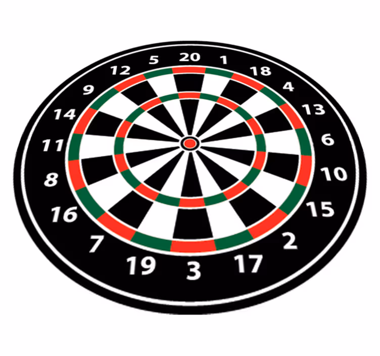 Vinyl teppich spiele mit dartboard aufkleber - TenStickers