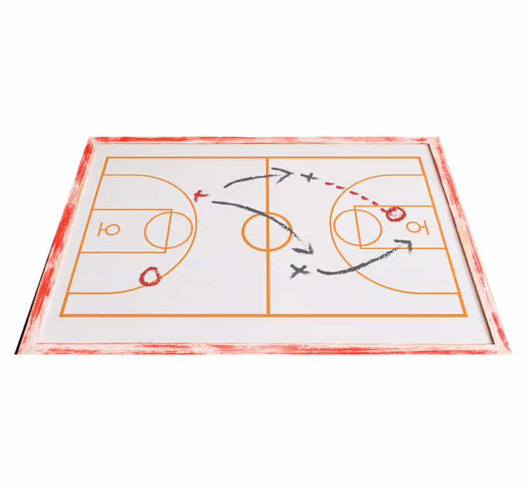Vinyl teppich spiele sportspiel coach - TenStickers