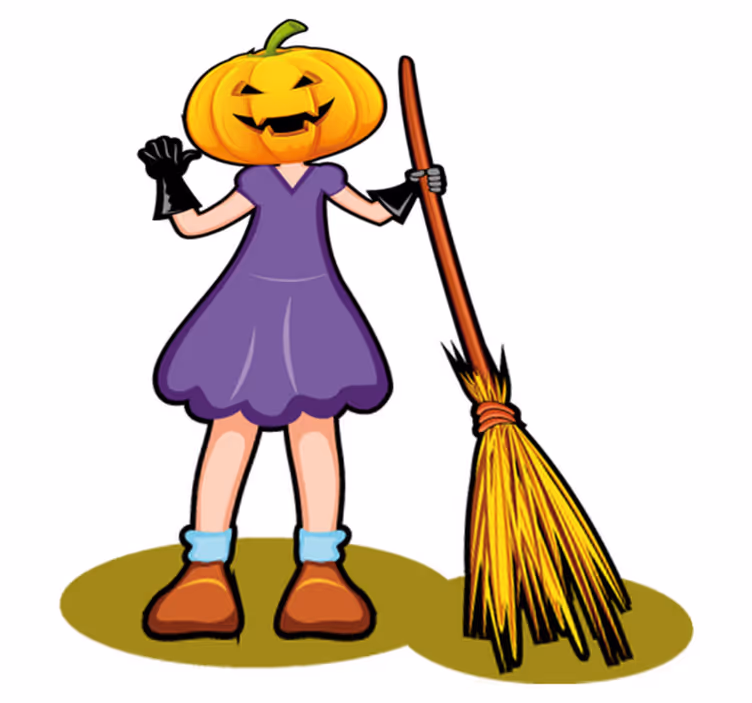 Vinyl teppich kinderzimmer halloween illustration - TenStickers