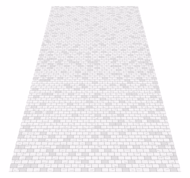 Vinyl teppich badezimmer elegantes ziegelmuster - TenStickers