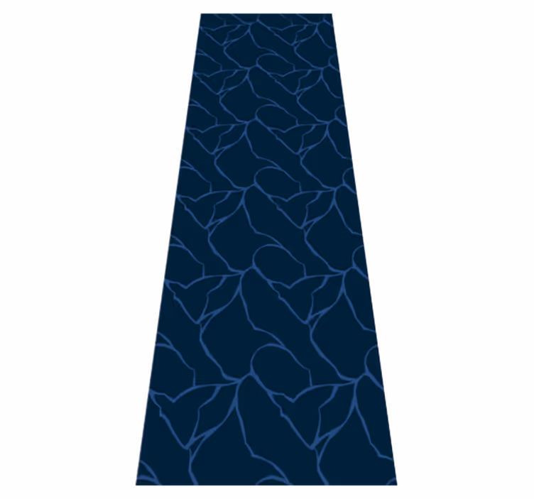 Vinyl teppich badezimmer mit blauem marmor design - TenStickers