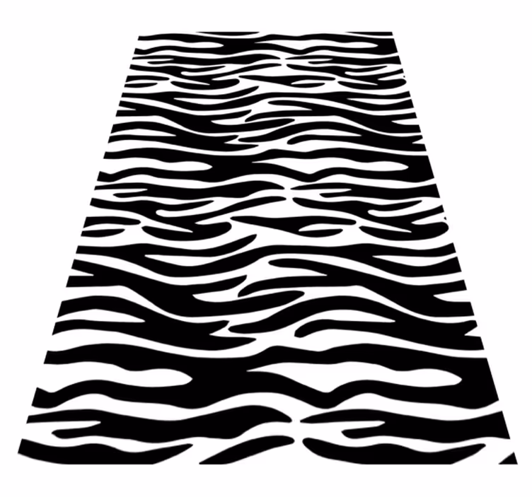 Vinyl teppich badezimmer mit zebra tierdruck - TenStickers