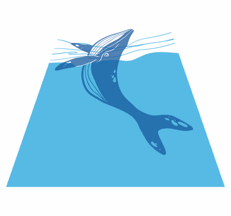 Vinyl teppich badezimmer mit walfisch duschstickern - TenStickers