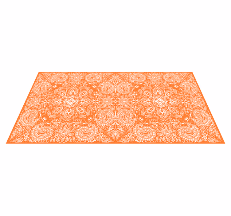 Vinyl teppich küche paisley fliesen möbel - TenStickers