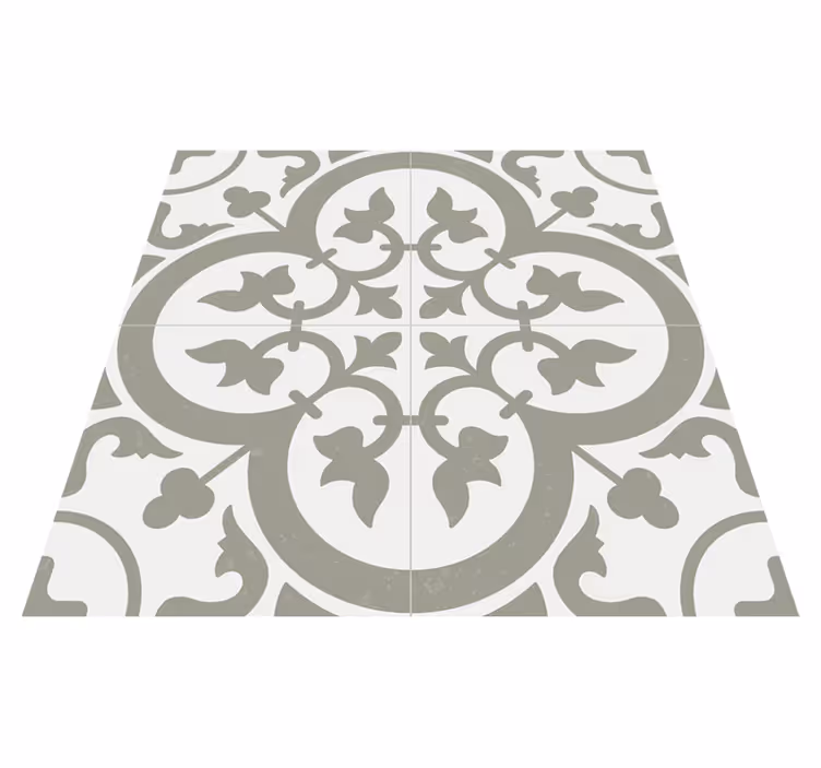 Vinyl teppich küche azulejo marrakesch evergreen fog - TenStickers