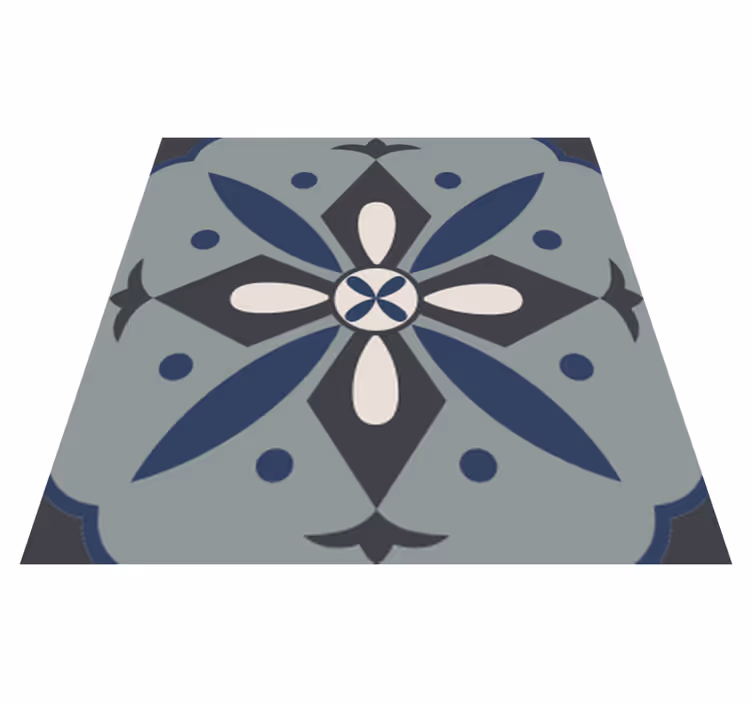 Vinyl teppich küche in hydraulisch buntem design - TenStickers
