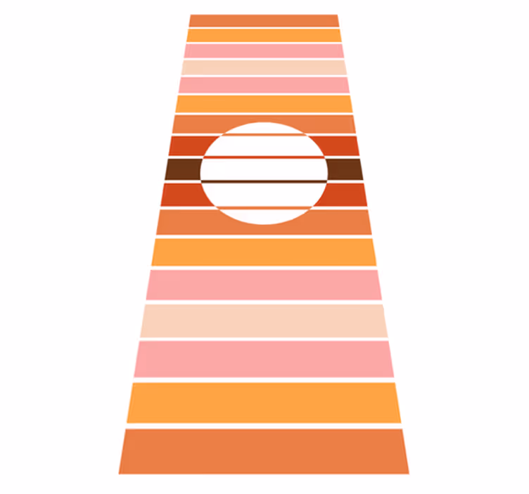 Vinyl teppich küche 70er jahre sonne kühlschrank - TenStickers