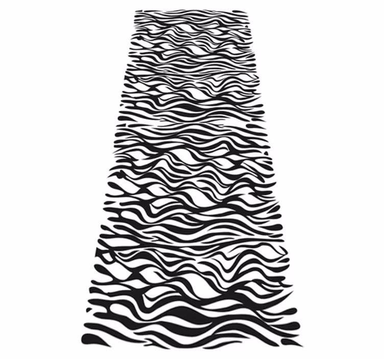 Vinyl teppich küche zebra hintergrund kühlschrank - TenStickers