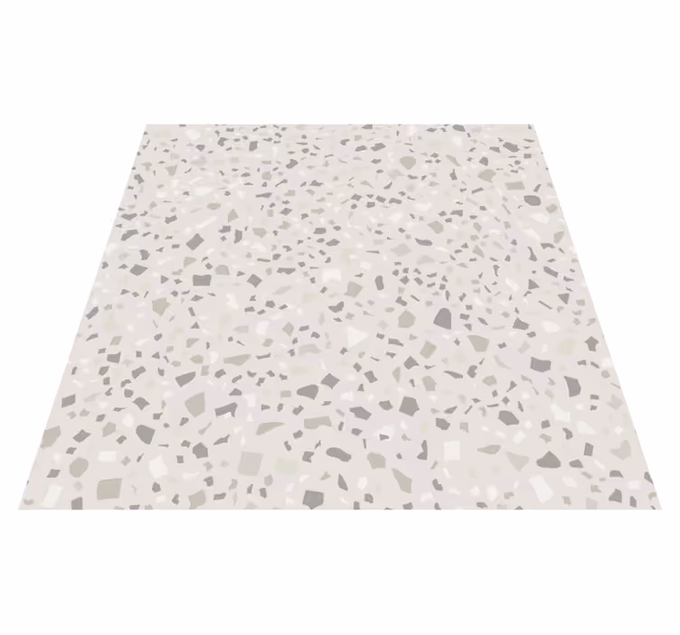 Vinyl teppich küche in grau terrazzo - TenStickers