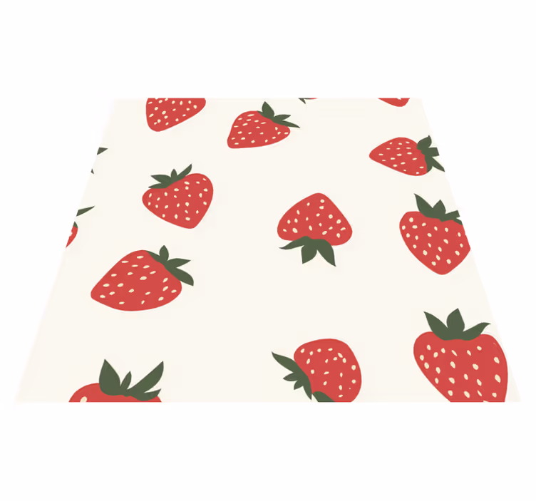 Vinyl teppich küche mit kirschfrucht design - TenStickers