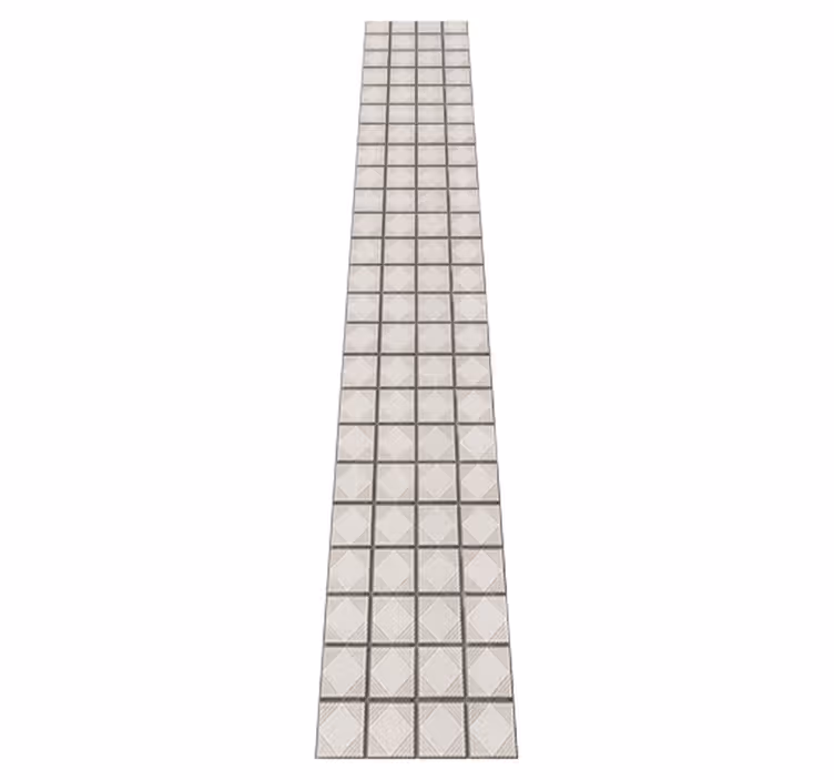 Vinyl teppich küche weiße minimalistische formen - TenStickers
