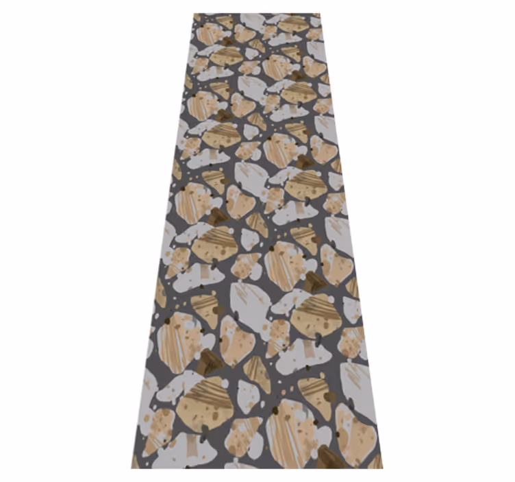 Vinyl teppich schlafzimmer zement terrazzo muster - TenStickers