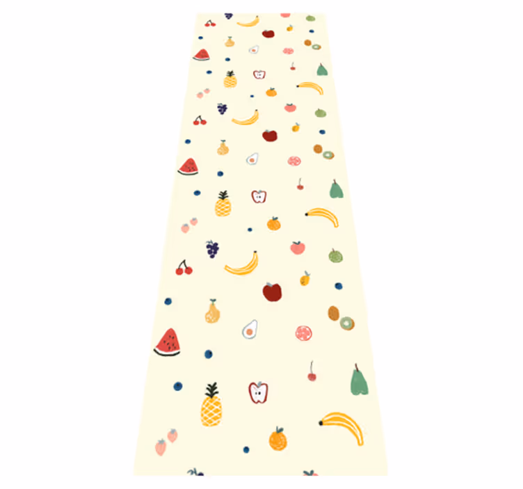 Vinyl teppich schlafzimmer mit buntem obstmuster - TenStickers