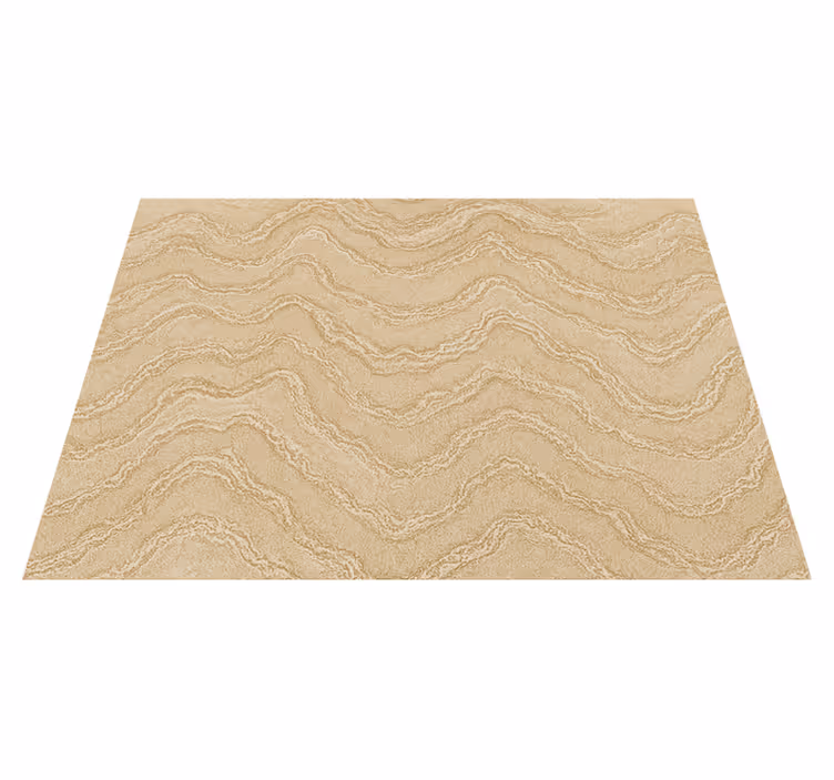 Vinyl teppich schlafzimmer in beige und gold marmor effekt - TenStickers