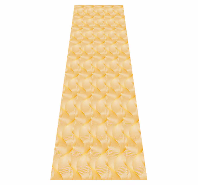 Vinyl teppich büro goldfolien wellen illusion - TenStickers