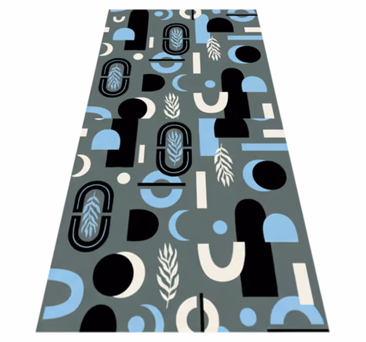 Vinyl teppich schlafzimmer mit geometrischem muster - TenStickers