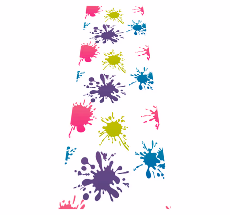 Vinyl teppich schlafzimmer farbexplosion - TenStickers